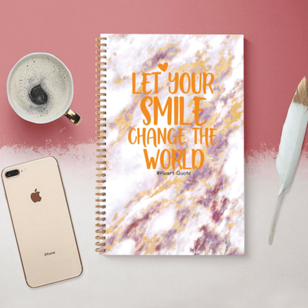 Smiley A4 Spiral Notebooks 120Pgs CR-008