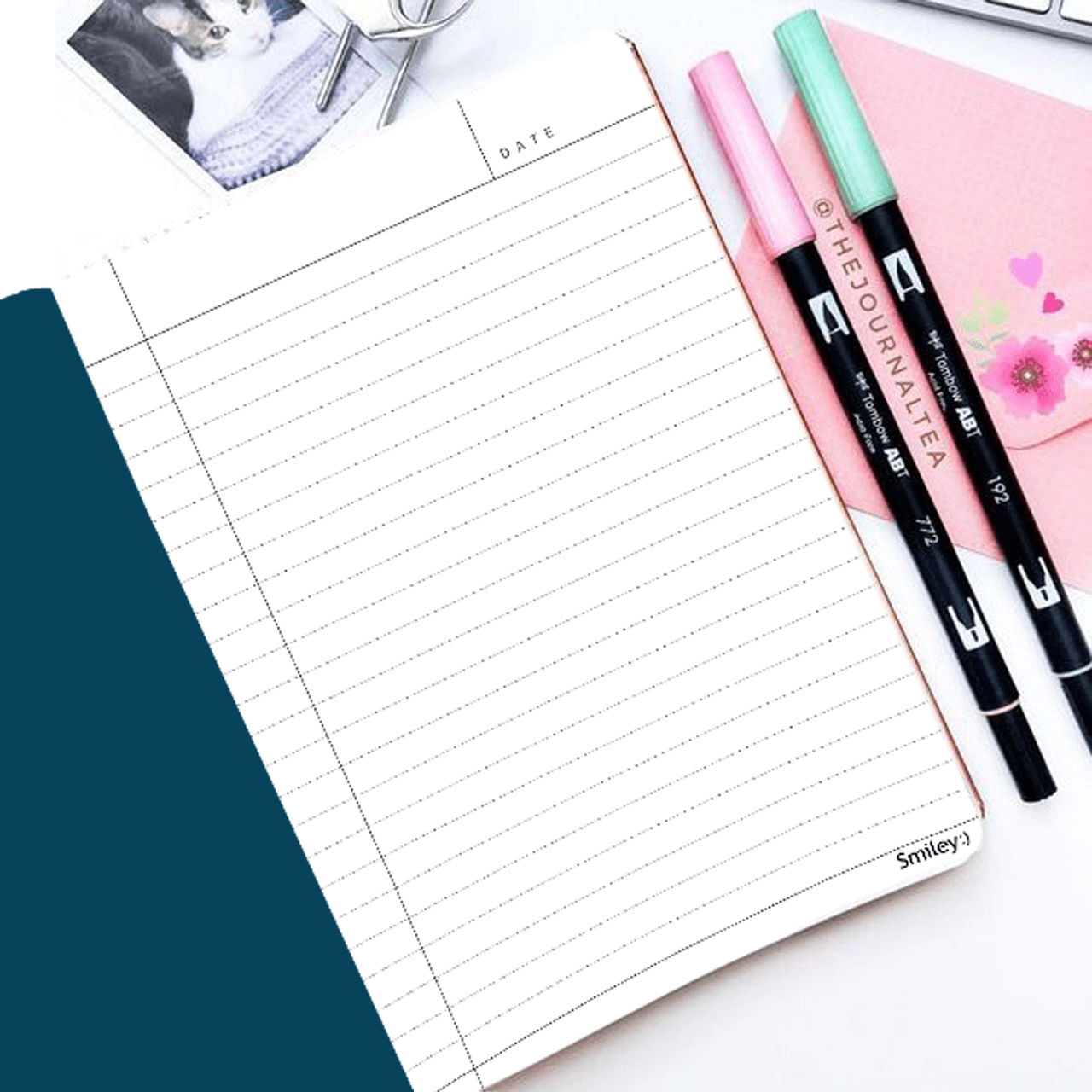 Smiley Softcover 80pgs Classic Stripe Notebooks 80-005 - Image 6