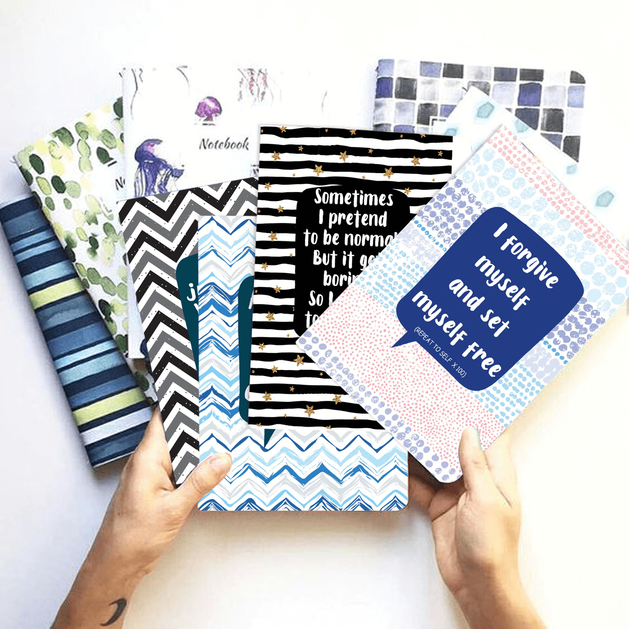 Smiley Softcover 80pgs Classic Stripe Notebooks 80-005 - Image 7